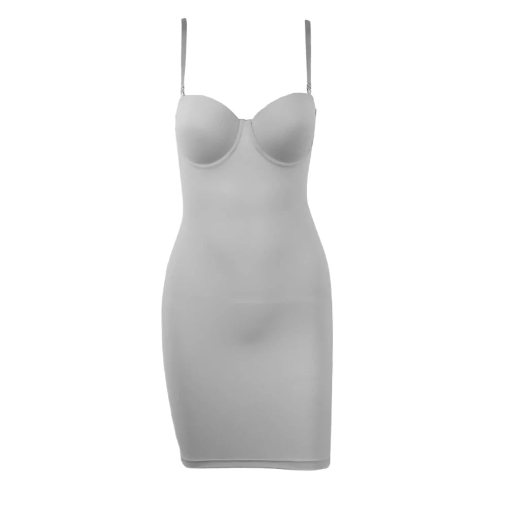 Full Length Shapewear Slip – Nude Body Shaper for Under Dresses