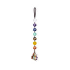 7 Chakras Crystal Hanging Ornament – Natural Stone Decor for Yoga Meditation