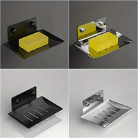 Stainless Steel Soap Dish – Wall Mounted Holder for Bathroom Shower