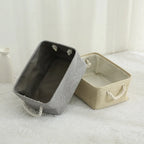 Folding Linen Storage Basket – Fabric Organizer for Wardrobe and Laundry