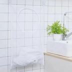 Foldable Mesh Laundry Basket – Wall Hanging Storage for Bathroom Organization