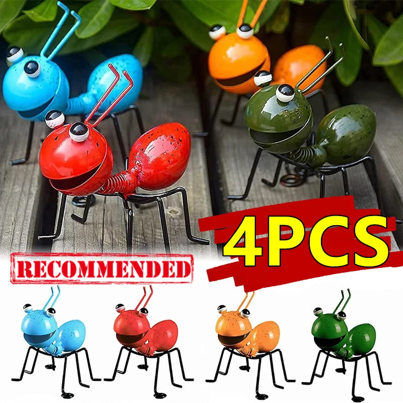 Metal Ant Wall Sculptures – Decorative Insect Art for Garden and Home Decor