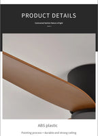 Modern DC Motor Ceiling Fan – Low Profile Minimalist for Home Decor