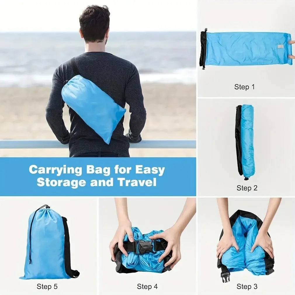 Portable Inflatable Camping Sofa – Folding Air Lounger for Outdoor Travel