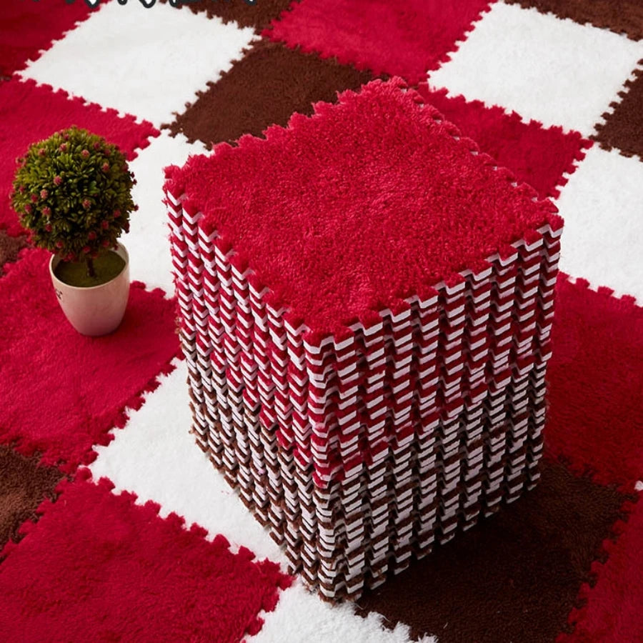 Soft Foam Patchwork Play Mats – Interlocking Carpet Tiles for Kids Rooms