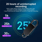 Mini Keychain Voice Recorder – Portable Digital Dictaphone for Meetings and Lectures