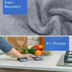 Bamboo Charcoal Dishcloths – Super Absorbent Anti-Grease Kitchen Cleaning