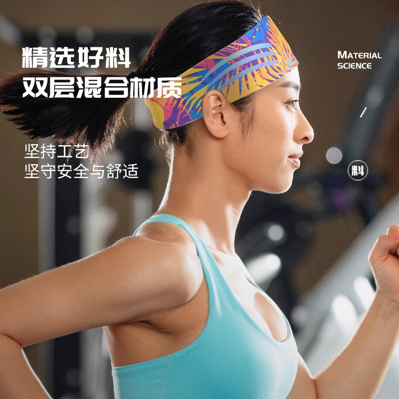 Stretchy Sports Sweatband – Moisture Wicking Headband for Gym and Fitness