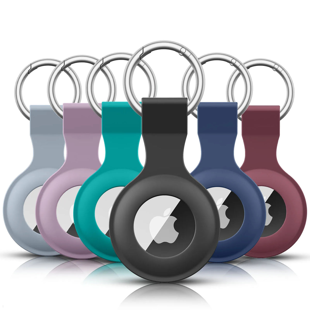 Silicone Apple AirTag Case – Protective Keychain Sleeve for Tracker Security