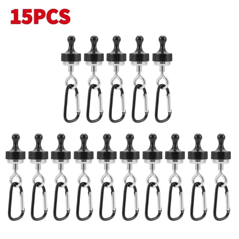 Magnetic Hooks – Heavy Duty Steel Hangers for Outdoor Camping and Tents
