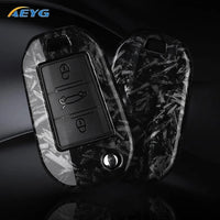Carbon Fiber Car Key Case – Protective Keychain Cover for Peugeot and Citroen