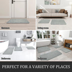 Absorbent Bathroom Rug – Slip-Resistant Floor Mat for Shower and Bathtub