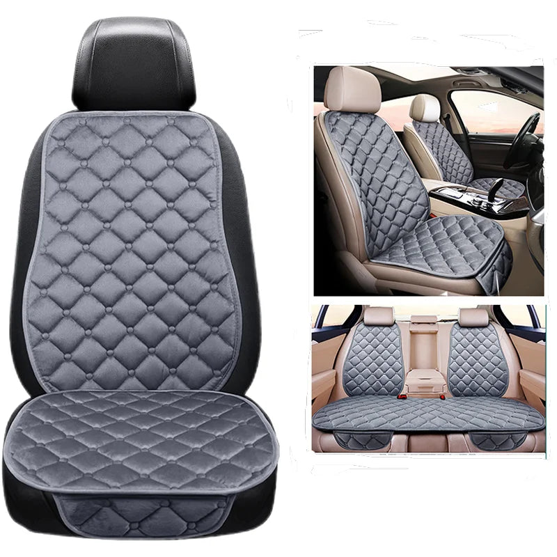 Universal Plush Car Seat Cushion – Winter Warmth for Automotive Interior