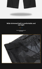 Camouflage Swim Trunks – Breathable Loose-fit Boardshorts for Men