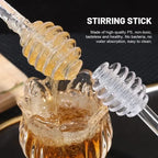 Glass Honey Dipper Stick – Drizzle Spoon for Kitchen Cooking and Tea Stirring