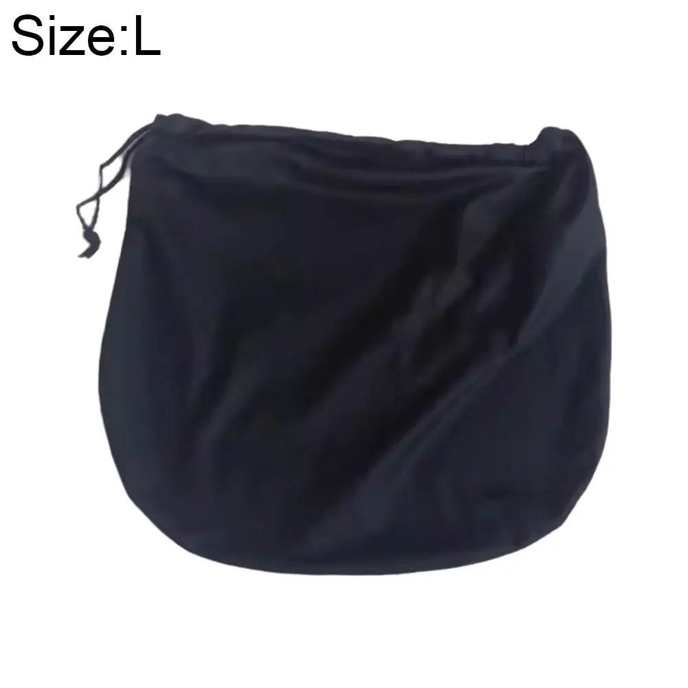 Plush Motorcycle Helmet Bag – Soft Drawstring Protective Carrier for Cycling