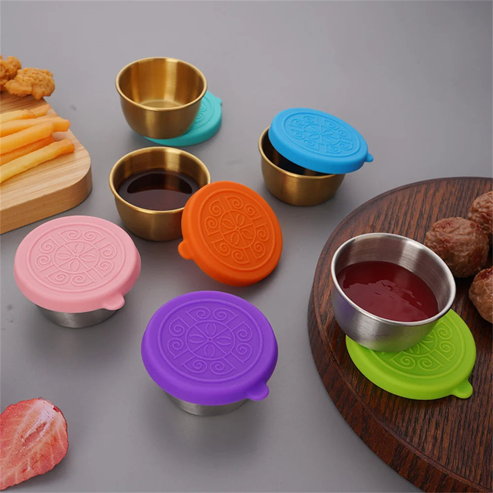 Leakproof Sauce Cups – Portable Dressing Containers for Lunch and Travel