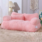 Plush Cat Bed Sofa – Warm Winter Nest for Small Dogs and Cats