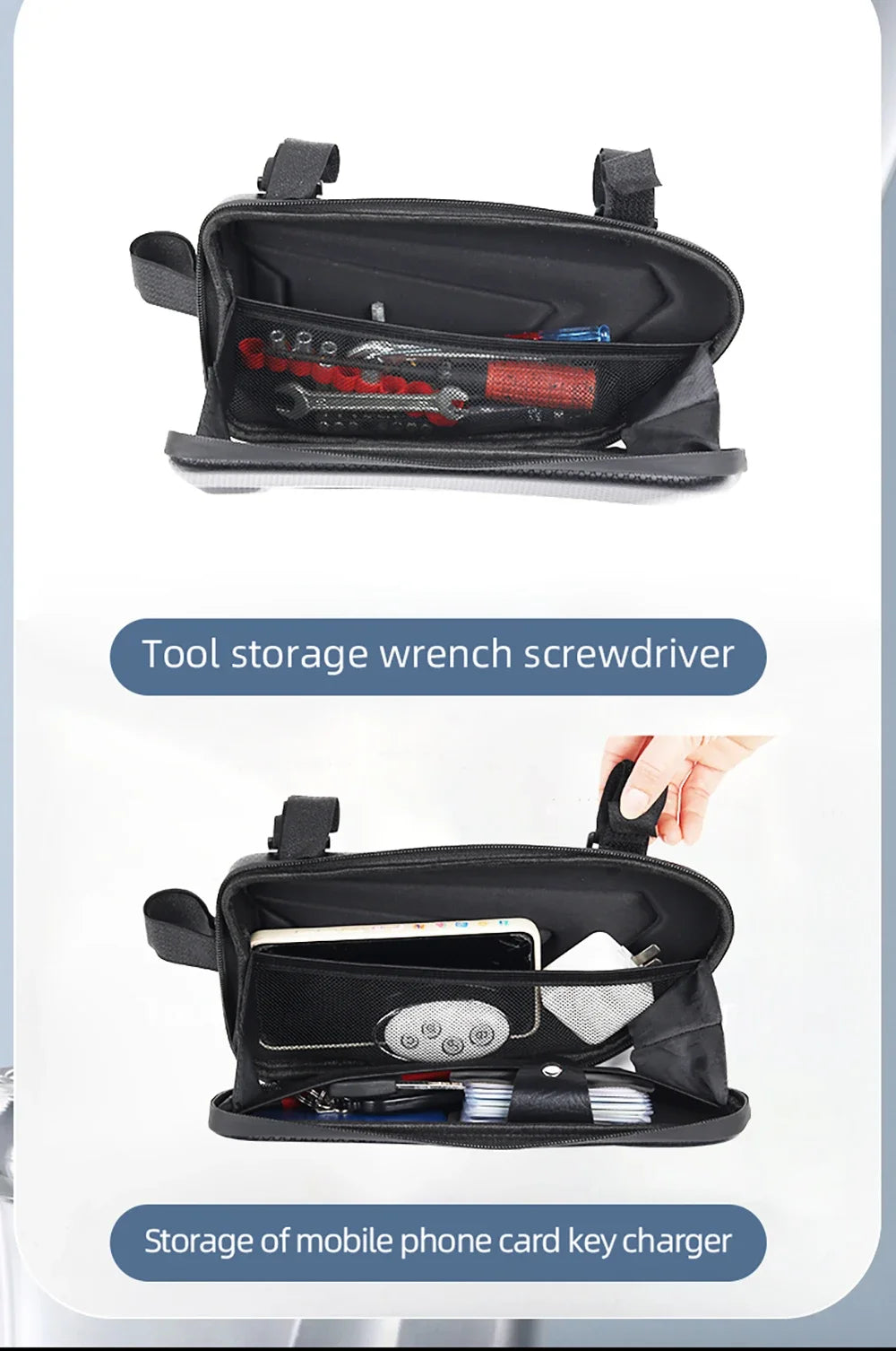 Waterproof Frame Side Bags – Motorcycle Storage for Triumph Tiger 900