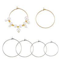 Surgical Stainless Steel Hoop Findings – Hypoallergenic DIY Jewelry Making