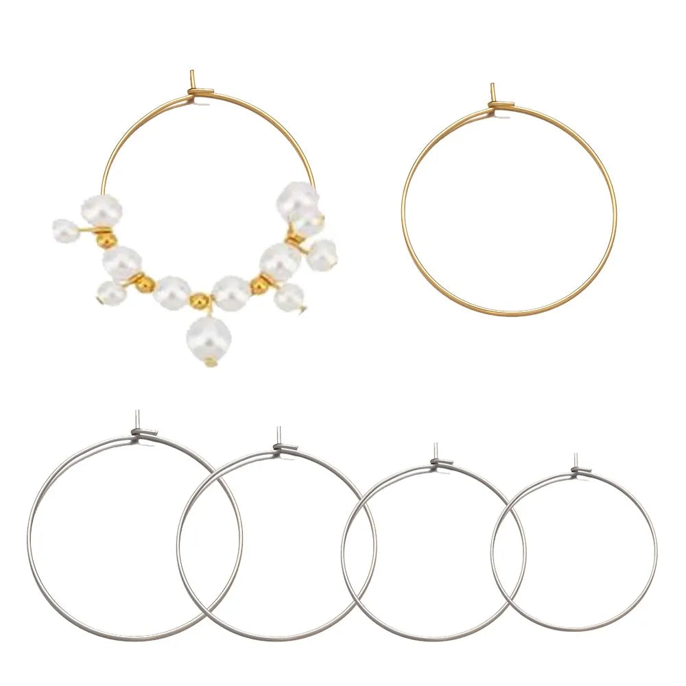 Surgical Stainless Steel Hoop Findings – Hypoallergenic DIY Jewelry Making