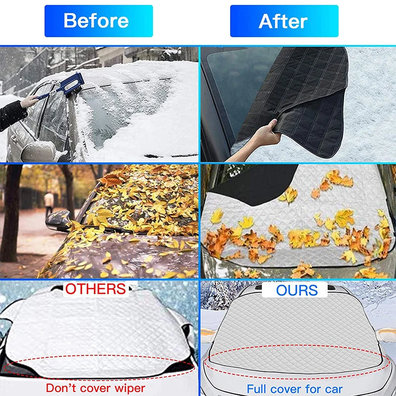 Magnetic Windshield Sunshade – Waterproof Anti-Ice Cover for Winter Auto