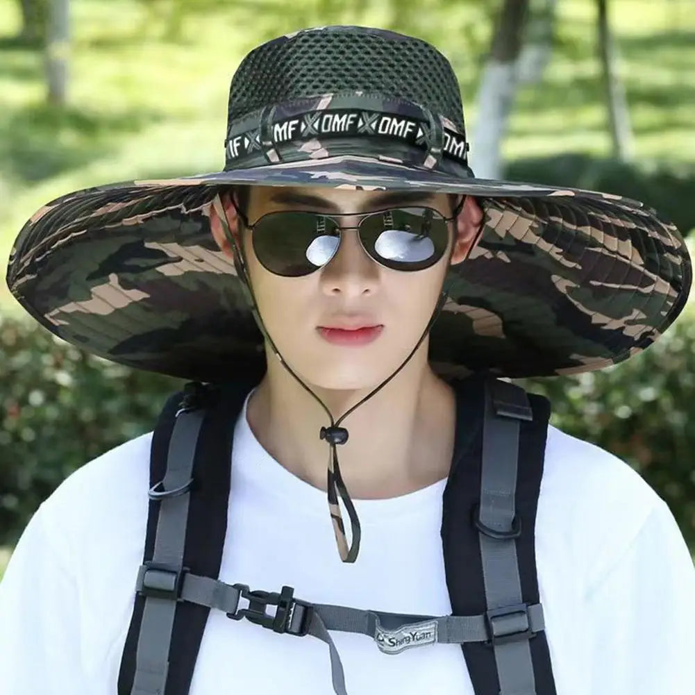 Breathable Mesh Sun Hat – Unisex UV Protection for Fishing and Hiking
