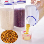 Airtight Plastic Pet Food Container – Moisture-proof Storage for Dog Cat Food