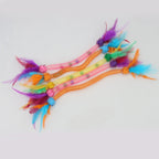 Interactive Cat Feather Ball – Plush Mint Toy for Kitten Play
