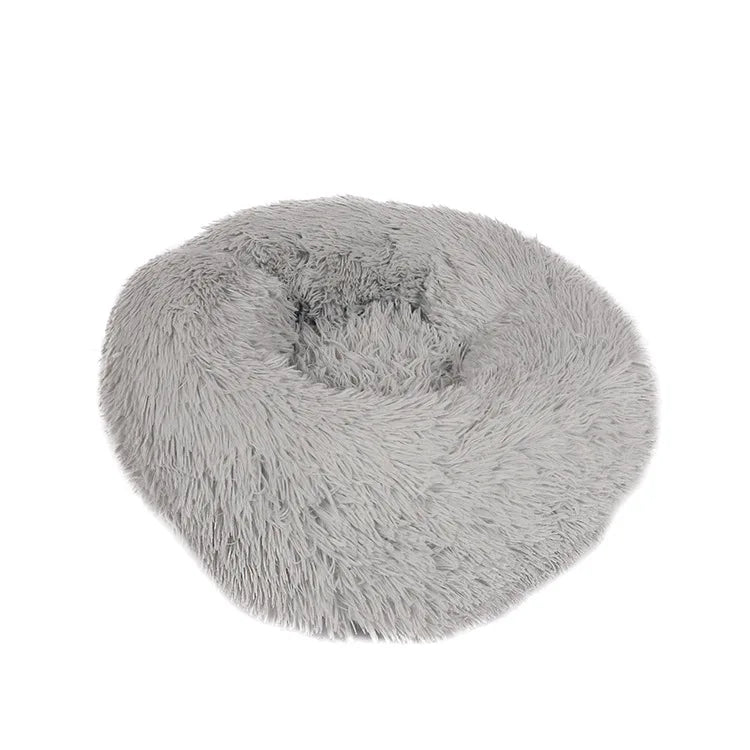 Round Plush Pet Bed – Soft Warm Sleeping Mat for Large Dogs and Cats