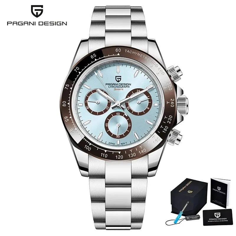 Pagani Design Gold Chronograph – Luxury Quartz Wrist Watch for Men