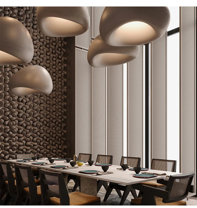 Wabi Sabi Pendant Light – Nordic Minimalist Chandelier for Dining Room Decor