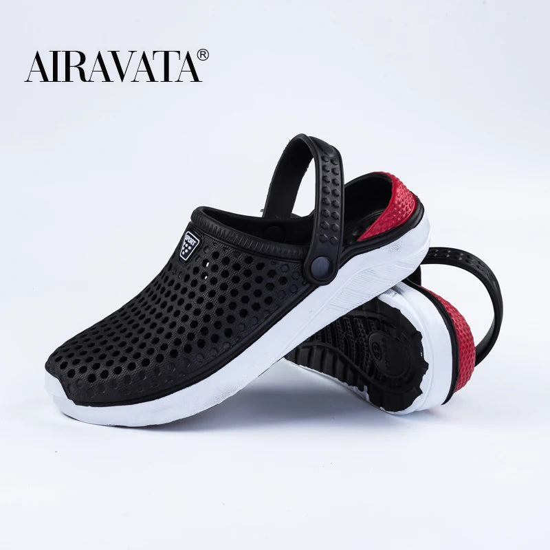 Thick Sole Beach Sandals – Waterproof Anti-Slip Footwear for Men and Women