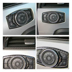 Carbon Fiber Headlight Switch Cover – Interior Trim for Ford Mustang