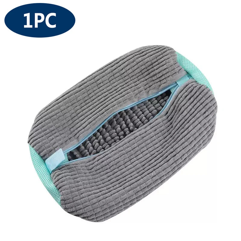Mesh Shoe Washing Bag – Protective Cotton Net for Sneaker Laundry Cleaning