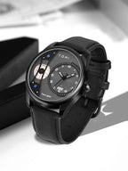Minimalist Quartz Watch – Luxury Double Strap Set for Business Gift