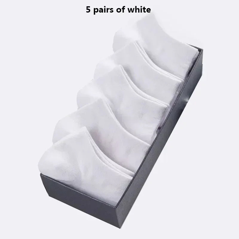 Cotton Ankle Socks – Breathable Solid Color Footwear for Sports and Gym