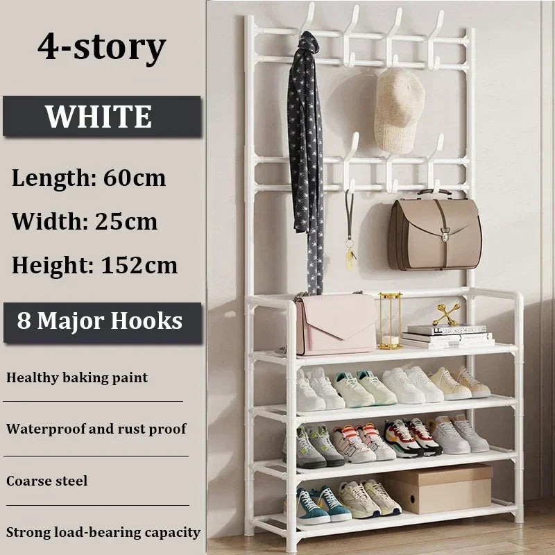 Multi-Layer Shoe Rack – Floor-Standing Organizer for Entryway and Closet Storage