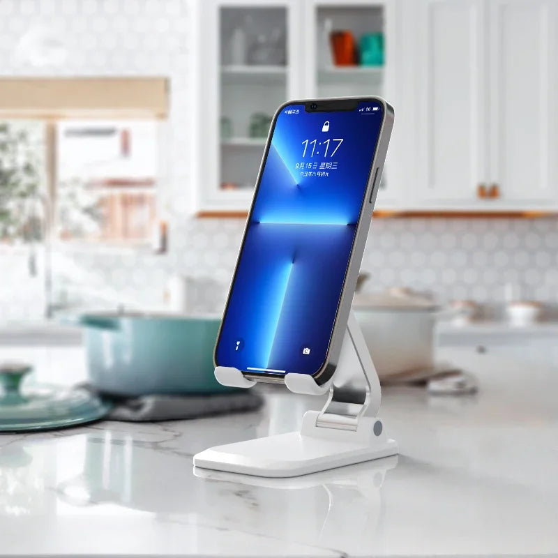 Foldable ABS Desktop Stand – Portable Holder for Mobile Phone and Tablet