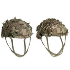 3D Camo Mesh Helmet Cover – Laser Cut Leaf Accessory for Airsoft and Hunting