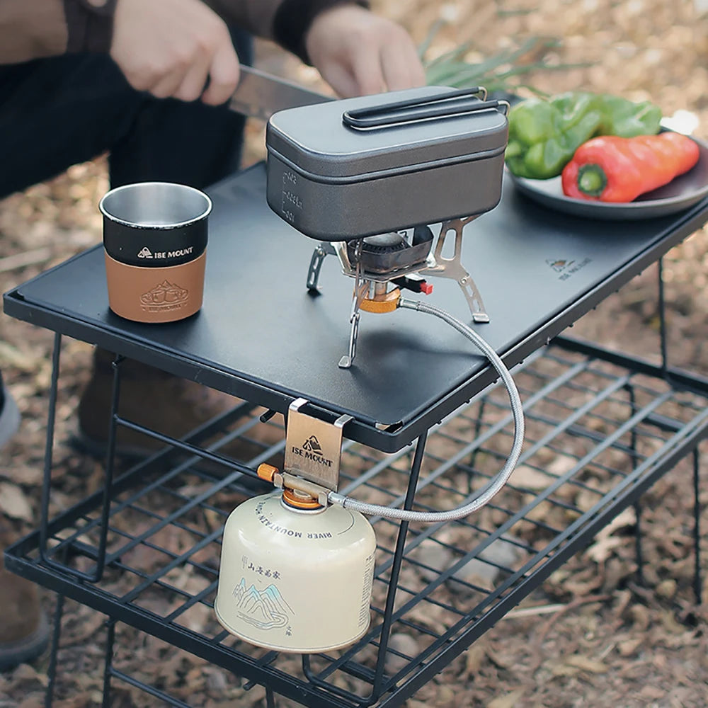 Stainless Steel Gas Tank Hook – Camping Table Hanger for Outdoor Stoves