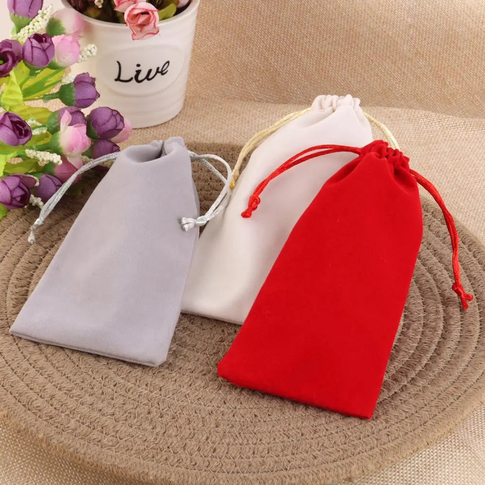 Velvet Drawstring Pouches – Small Jewelry Gift Bags for Wedding Favors
