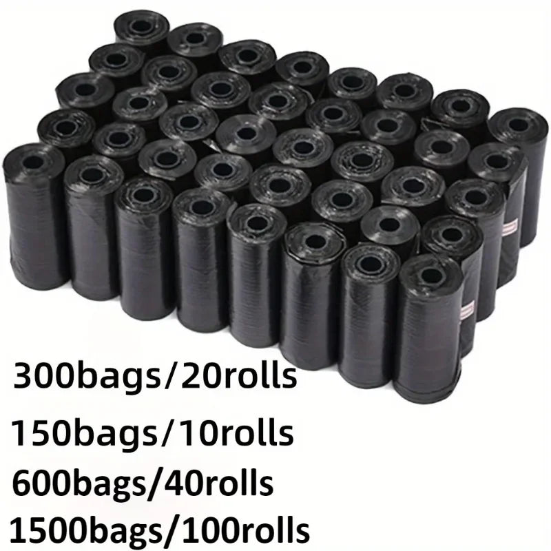 Dog Poop Bags – Leak Proof Waste Bags with Dispenser for Outdoor Walking