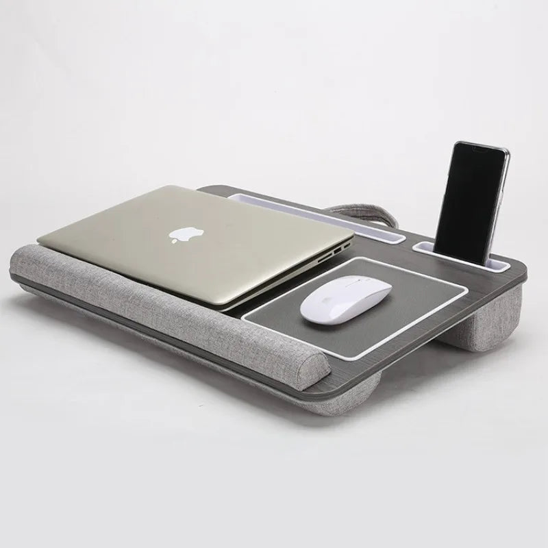 Portable Laptop Desk – Anti-Slip Bed Tray with Mouse Pad for Bedroom Sofa