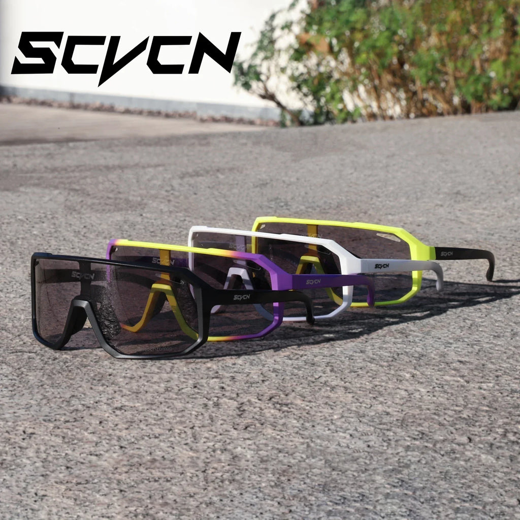 Photochromic Cycling Sunglasses – UV400 Protective Eyewear for MTB and Road Bike