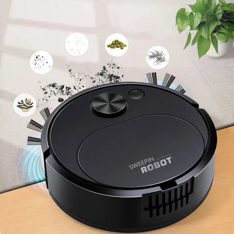 3-in-1 Robot Vacuum Cleaner – 1500Pa Wireless Mop for Home and Office