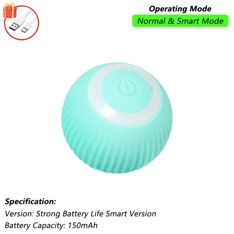 Interactive Rolling Cat Ball – Rechargeable Smart Toy for Pet Exercise