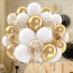 Metallic Pearl and Confetti Balloons – Decorative Latex Set for Party Events