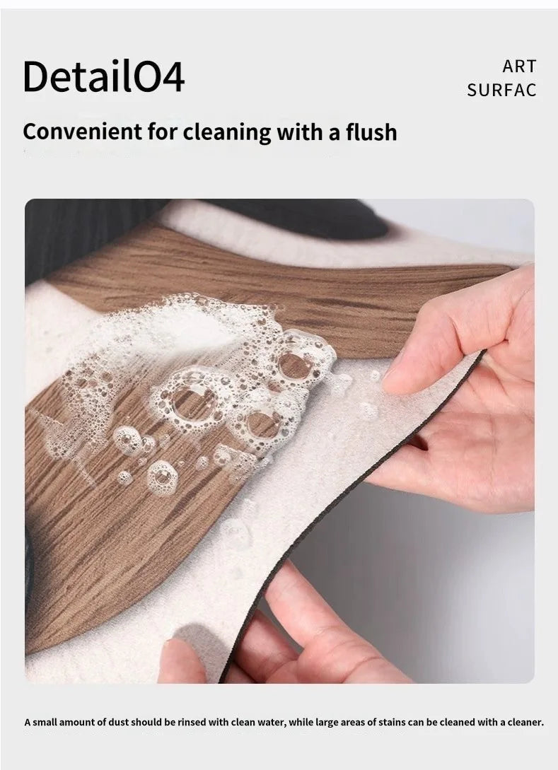 Absorbent Bathroom Floor Mat – Anti-Slip Quick Dry Rug for Home Entrance