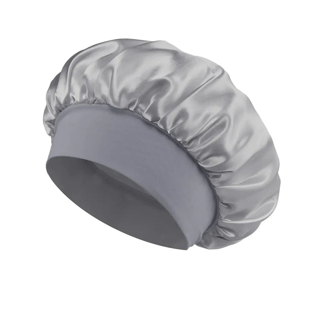 Satin Sleep Bonnet – Elastic Silk Hair Cap for Overnight Hair Protection